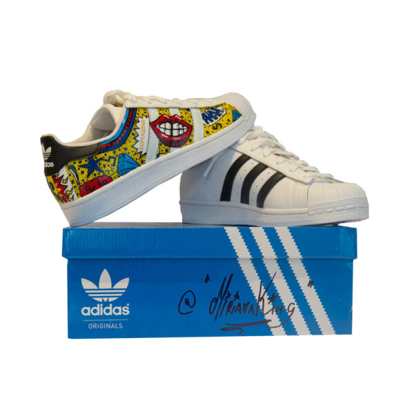 Pop Art - Custom Original Adidas Superstar - Gold Collection - Image 3