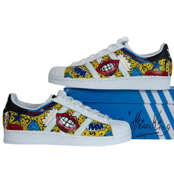 Pop Art - Custom Original Adidas Superstar - Gold Collection