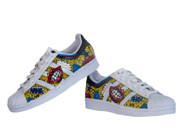 Pop Art - Custom Original Adidas Superstar - Gold Collection - Image 4