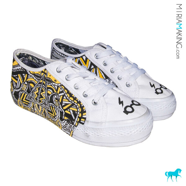 EXAMPLE - The Potters - Custom Adult Canvas Shoes (from UK size 3)