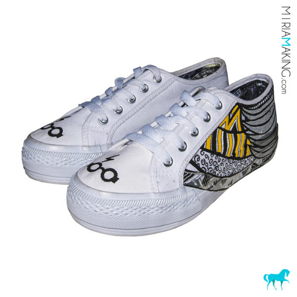 EXAMPLE - The Potters - Custom Adult Canvas Shoes (from UK size 3) - Image 3